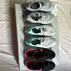 Bundle of Nike Epic React Flyknit running shoes